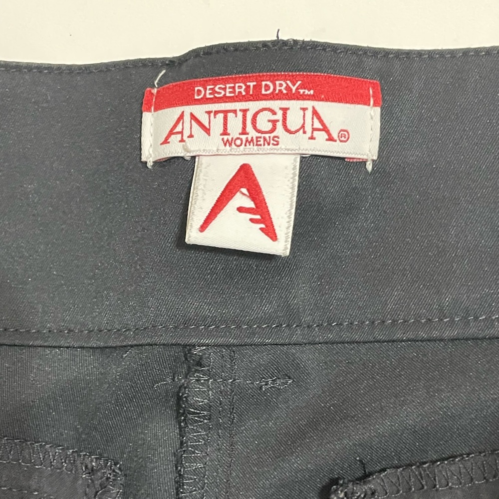 ANTIGUA Desert Dry Womens Black Sun/Outdoors Bermuda Shorts Size 8 - Picture 11 of 12